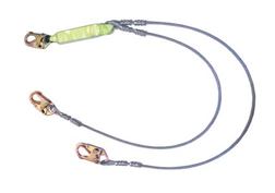 SAFEWAZE FS561-CA Dual Leg Cable Shock Absorbing Lanyard
