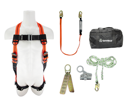 SAFEWAZE FS-EX6000 Basic Roofer's Fall Protection Harness Kit