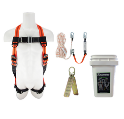 SAFEWAZE V-LINE FS-ROOF-E Compliance Roofing Fall Protection Harness Kit
