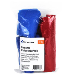 First Aid Only 21-765 Blood borne Pathogens (BBP) 7-Piece Protective Apparel Pack - Each
