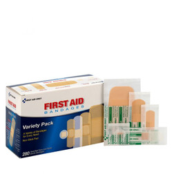 First Aid Only 90347-020 Adhesive Variety Pack Sheer Strips Bandages - Sold By 280/Box
