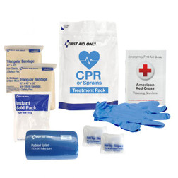 First Aid Only 91165 CPR and Sprains Treatment Pack - Sold By Pack