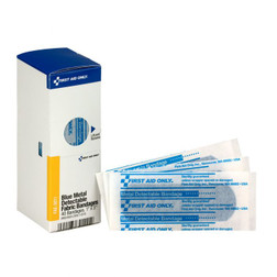 First Aid Only FAE-3011 SmartCompliance Blue Metal Detectable Bandages - Sold By 40/Box