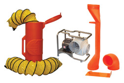 Air Systems SVB-E8SCUP Confined Space 8" Saddle Vent Centrifugal Pneumatic Blower Kit