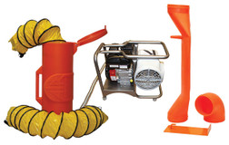 Air Systems SVB-G8CUP Confined Space 8" Saddle Vent Centrifugal Pneumatic Blower Kit