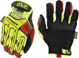 Mechanix Wear HI-VIZ M-Pact SMP-X91 High-Visibility Impact Gloves, Multiple Size Values Available - Sold By Pair