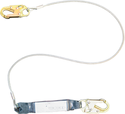 FrenchCreek 470AK Wire Rope Shock Absorbing Safety Lanyard - Each