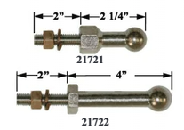both ball studs measured