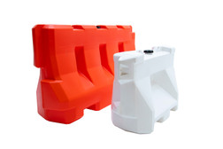 OTW Safety LCD-32X45 LCD Barricade - Orange and White