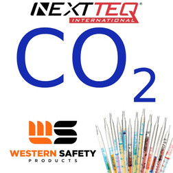 Nextteq NX117M Carbon Dioxide Detector Tubes, 0.1-5.2% - 10/Pack