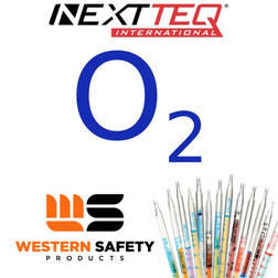 Nextteq NX198 Oxygen (Non-Heating Type) Detector Tubes, 1.5-24% - 10/Pack