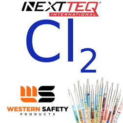 Nextteq NX404 Free Residual Chlorine Detector Tubes, 0.4-5 ppm - 10/Pack