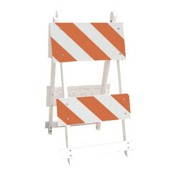 Plasticade Fibercade 111-T12 Type II Double Walled Traffic Barricade, Multiple Sheeting Values Available - Each