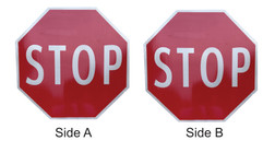 Plasticade STSTP-18ABSHIP Safety Stop Sign - Each