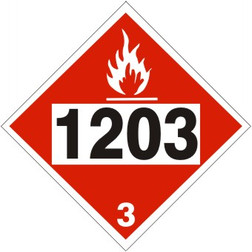 Safehouse Signs DOT-96751 Gasoline, Gasohol, Petrol Dot Placard - Sold By Each