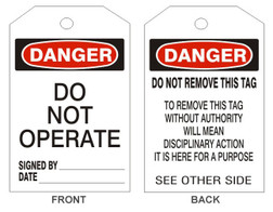 Safehouse Signs LT-108-2 Accident Prevention Tag - Sold By 10/Pack