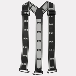 Helly Hansen Unisex Black Standard Adjustable Suspender