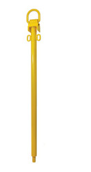 Perimeter Protection Products 1965-145-A Erecting Post With D-Ring - Sold By Each