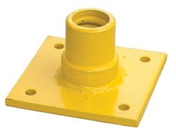 Perimeter Protection Products 1965-615 Pre-Cast, 4-Hole Base Plate - Sold By Each