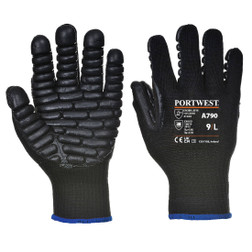 Portwest A790 Safety Shock Absorbing Glove with Anti Vibration Palm Pods