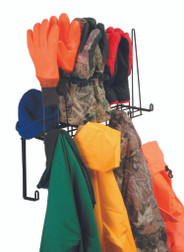 Rack'Em 2016 4 Pair Coat Glove and Hat Rack 8 Hooks for Coats Shelf for Hats Storage Rack - Sold by Each