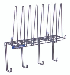 Rack'Em 2016-PVC 4 Hard Hats 4 Pair Gloves 4 Sets of Rainwear Storage Rack - Sold by Each