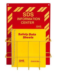 Rack'Em 3016 English SDS Binder and Safety Station/SDS Center - Sold by Each