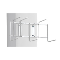 Rack'Em 4100 6 Hook Utility/Sanitation Rack, Multiple Color Values Available - Sold by Each