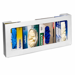 Rack'Em 5116-W 4 Box Easy Access Plastic Box Glove Dispenser - Sold by Each