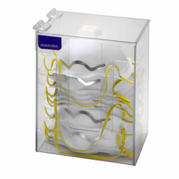 Rack'Em 5155 Tall Dust Mask Dispenser with Clear Lid - Sold by Each