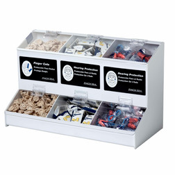 Rack'Em 5174-W 3 Compartment Universal Dispenser - Sold by Each