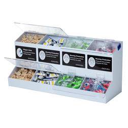 Rack'Em 5176-W 4 Compartment Universal Dispenser - Sold by Each