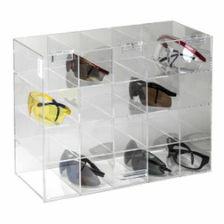 Rack'Em 5203 Safety Glass Holder with Door - Sold by Each