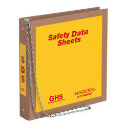 Rack'Em 8550 English Eco Friendly Three Ring SDS Binder, Multiple Sheet Size, Sheet Capacity Values Available - Sold by Each