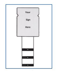 Rack'Em 9005210 Pole/Wall Mounting Sign - Sold by Each