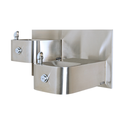 Haws 1119.14 Wall Mount Hi-Lo Barrier Free Dual Drinking Fountain