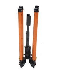 JBC RUS-5012SS Spring Loaded Mini Roll Up Sign Stand, Steel - Each