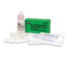 Honeywell North 020956 Sterile Eyewash Solution with 2 Eye Pads & 4 Adhesive Strips, 1 oz - Each