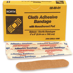 Honeywell North 028001 Adhesive Bandage, Cloth - 16/Unit