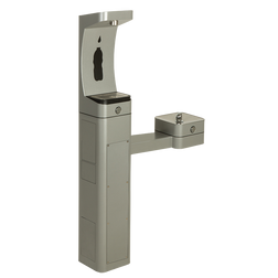 Haws 3611 Floor Mount Pedestal Bottle Filler & Drinking Fountain