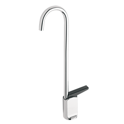 Haws 5551 Polished Chrome Plated Brass Self Closing Cold Water Gooseneck Glass Filler Sink Faucet