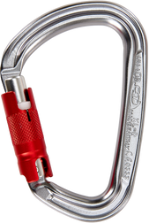 Skylotec XL-D-TG H-254 Silver/Red Aluminum Twist Gate Carabiner - Each