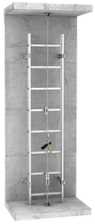Skylotec CLAWLINE SET-CL-010-S Silver Stainless Steel CLAW Set Ladder Component Kit - Each