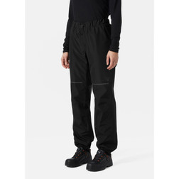 Helly Hansen 71462 Manchester 2.0 Collection Black Womens 100% Polyester Waterproof Shell Pant - Each