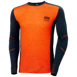 Helly Hansen 75106 Merino Collection Mens 57% Merino/43% Polypropylene Baselayer Crewneck - Each