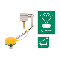 Haws AXION® MSR 7610 Deck/Sink Mount Barrier Free Single Action Swing Down Eye/Face Wash Station