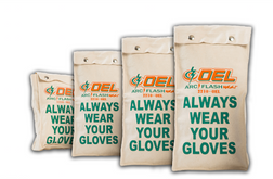 OEL AFW GLB Canvas Snap Protective Gloves Bag - Each