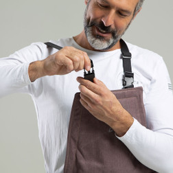 OEL AFW0100-BBO Brown Triple Layered Inherent Premium Blend 100 Cal/cm2 Bib Overall - Each
