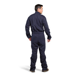 OEL AFW012-NFC Navy 88/12 Premium Indura Cotton Blend 12 Cal/cm2 Coverall - Each