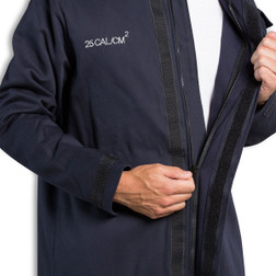 OEL AFW025-NCO Navy 88/12 Premium Indura Cotton Blend 25 Cal/cm2 Coat - Each